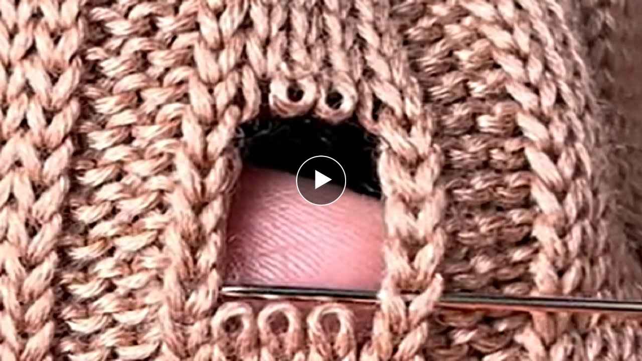 How to Perfectly Repair Sweater Holes with Missing Stitches