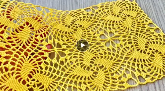 Eye-catching Pinwheel Crochet Pattern❗️How to Make a Square Motif Woman Blouse, Runner