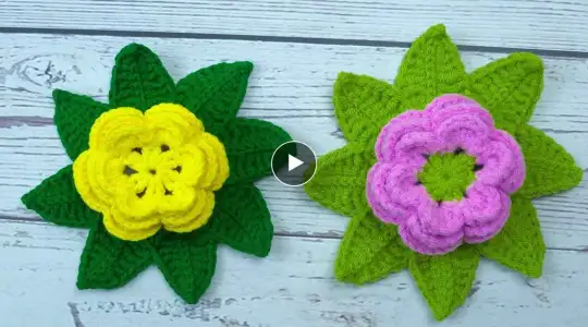 crochet flower keychain, very easy and beautiful, crochet keychain