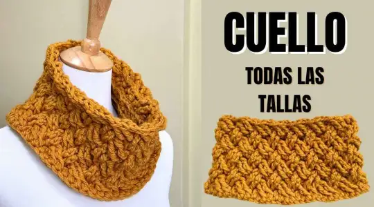 Cómo hacer un CUELLO a crochet en poco tiempo 