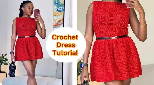 Easy Crochet Ruffle dress