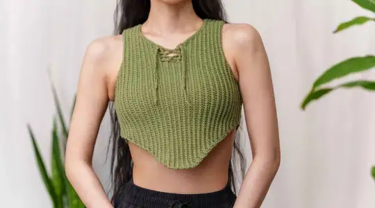 How to Crochet: Sleeveless Cropped Vest | Pattern & Tutorial DIY